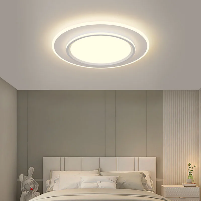 Lampu gantung langit-langit LED Modern, untuk ruang tamu ruang makan kamar tidur dapur lorong dekorasi rumah pencahayaan dalam ruangan