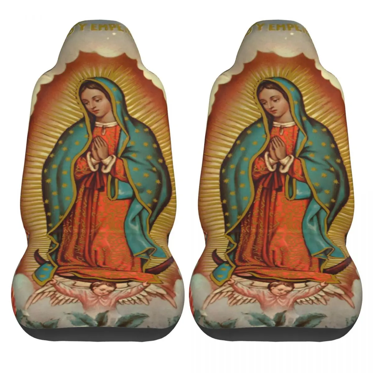 Our Lady Of Guadalupe Virgin Mary Car Seat Cover Auto Interior Suitable For All Kinds Models Christian Seat Cushion/Cover