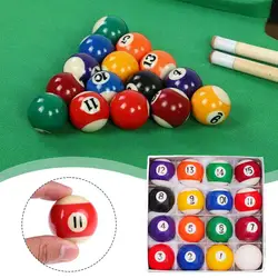 New Children Billiards Table Balls Set Billard Resin Small Pool Cue Balls Full Set Snooker & Billiard Accessories 25MM