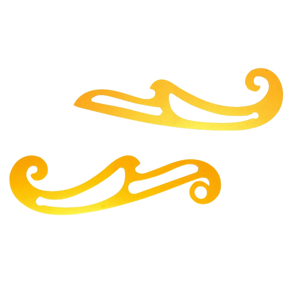 2 قطعة مسطرة منحنية DIY بها بنفسك الخياطة الدقة خياط أداة للحرف اليدوية الملابس التدقيق حاكم النسيج قطع قالب أداة الرسم