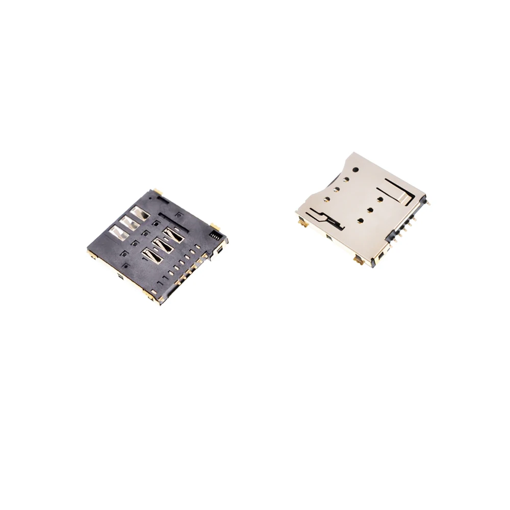 1PCS Micro SIM Card Connector Patch Self-Piercing 6+1 P / 8+1 P SIM Card Slot Socket MUP-C792 New Good Quality1