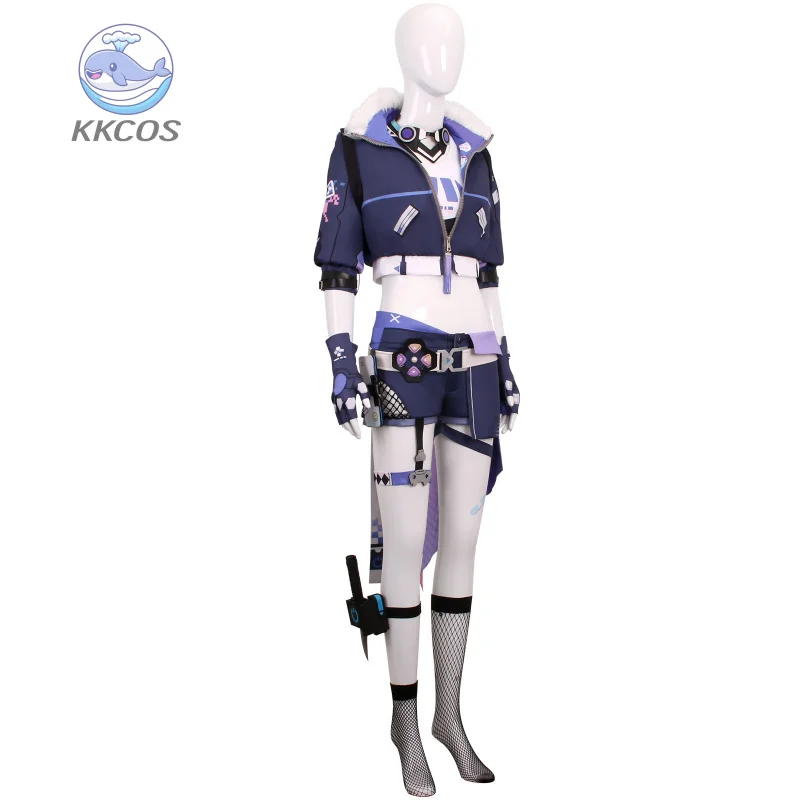 Gioco Honkai Star Rail Silver Wolf Costume Cosplay Carnevale Sexy Comic-con Parrucca uniforme Anime Halloween Outfit Donna KKCos
