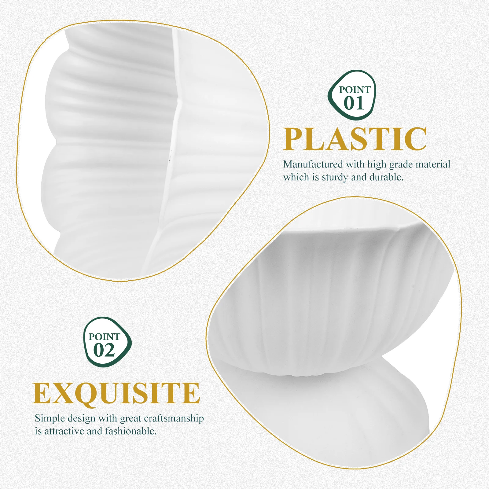 

2pcs Flowerpot Decoration Plastic Roman Planters Large White Urn for Wedding Home Party EUROPEAN STYLE FLOWER CONTAINER