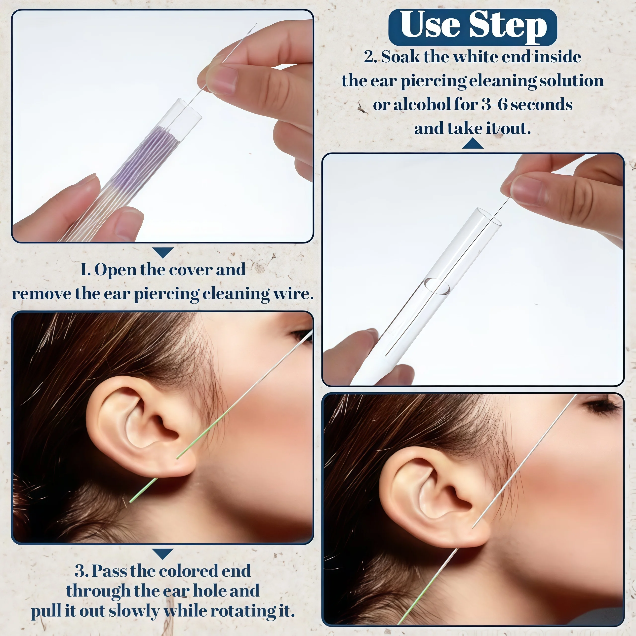 60/480 Pcs Disposable Ear Pier - Body Jewelry Cleaner ulasan dan harga