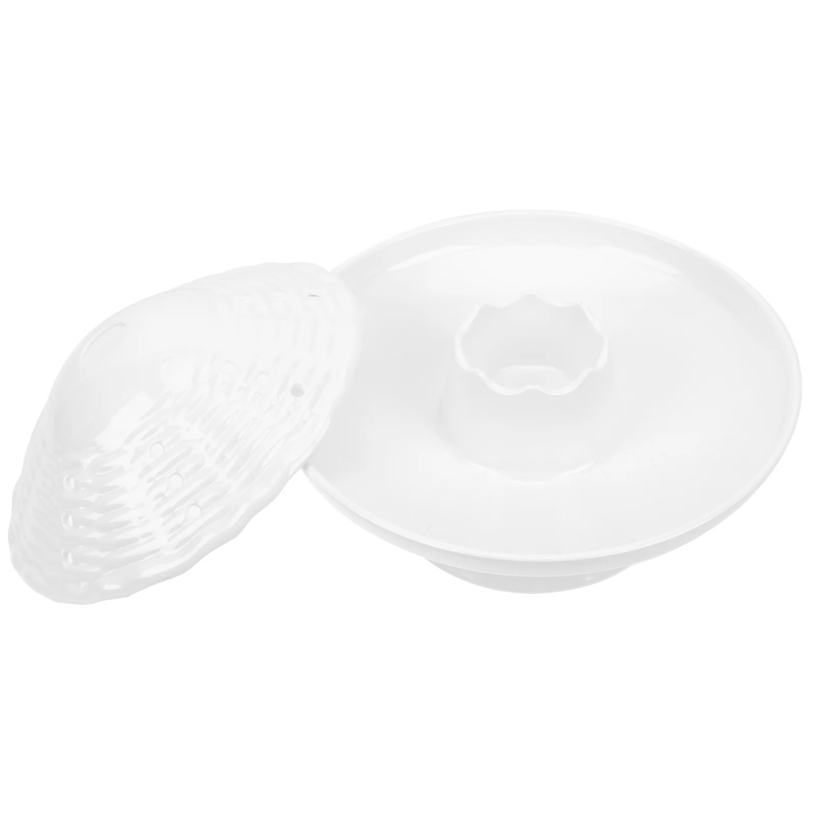 

Creative Hotpot Serving Tray Premium Sturdy Food Plate Home Restaurant Use Cattle Stomach Dish Space-Saving Lunch Dinner Tray