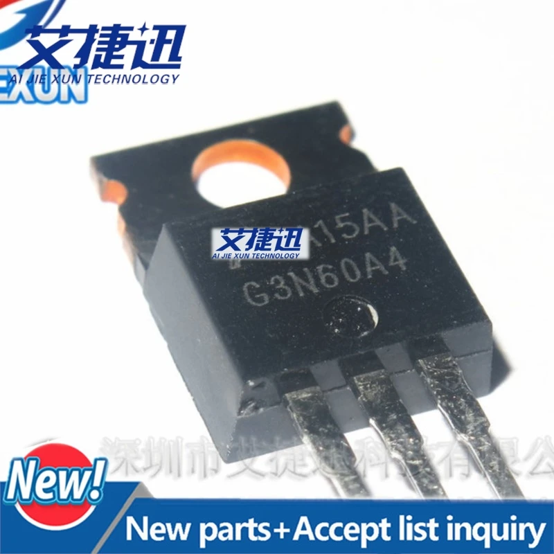 5Pcs HGTP3N60A4D G3N60A4 TO-220 600V, SMPS Series N-Channel IGBT with Anti-Parallel Hyperfast Diode in stock 100New and original