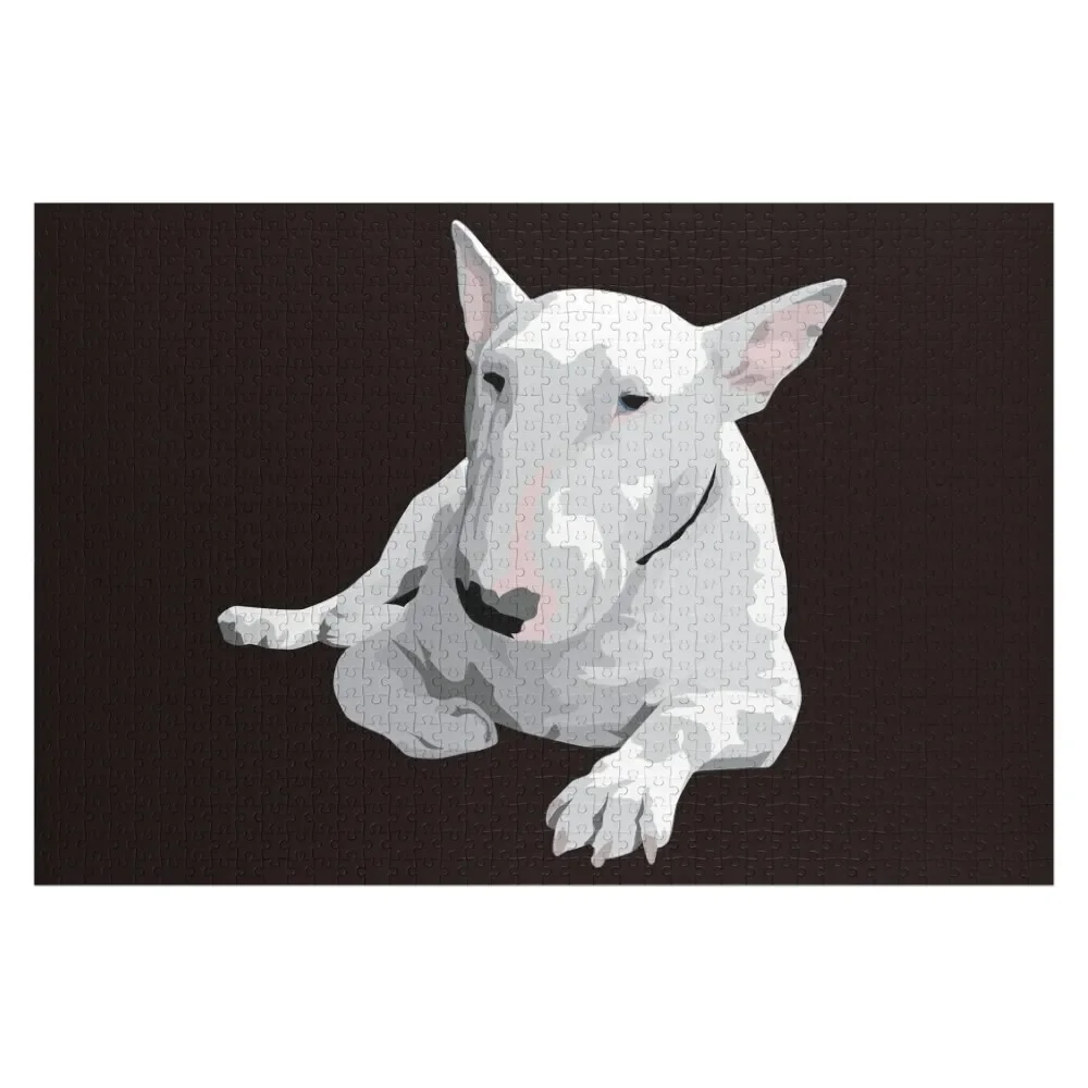 

English Bull terrier Jigsaw Puzzle Wooden Adults Iq Personalized Name Custom Puzzle