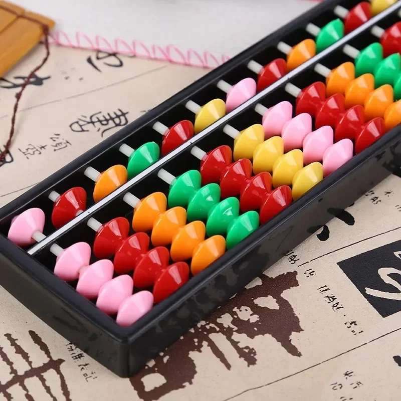 Montessori aritmética Soroban colorido grânulos brinquedo para crianças, matemática aprendizagem brinquedo, matemática educação, chinês Abacus