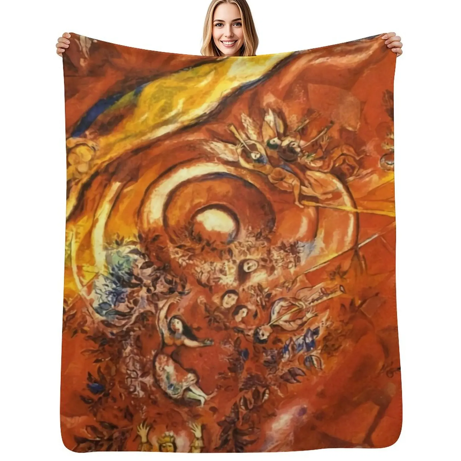 

Metropolitan Opera marc chagall Throw Blanket Decorative Beds Decorative Throw Softest Hair Blankets