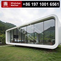 Mobile Cabins Modular Tiny Home Prefab Apple Glass Tiny House Premium Decor Steel Space Architectural Office Exterior Sale Sleek