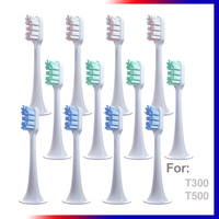 8pcs Replacement Toothbrush Heads For Xiaomi T300 T500 Sonic Electric Teeth Brush Mijia Nozzles With Dust Cover Vacuum Packaging