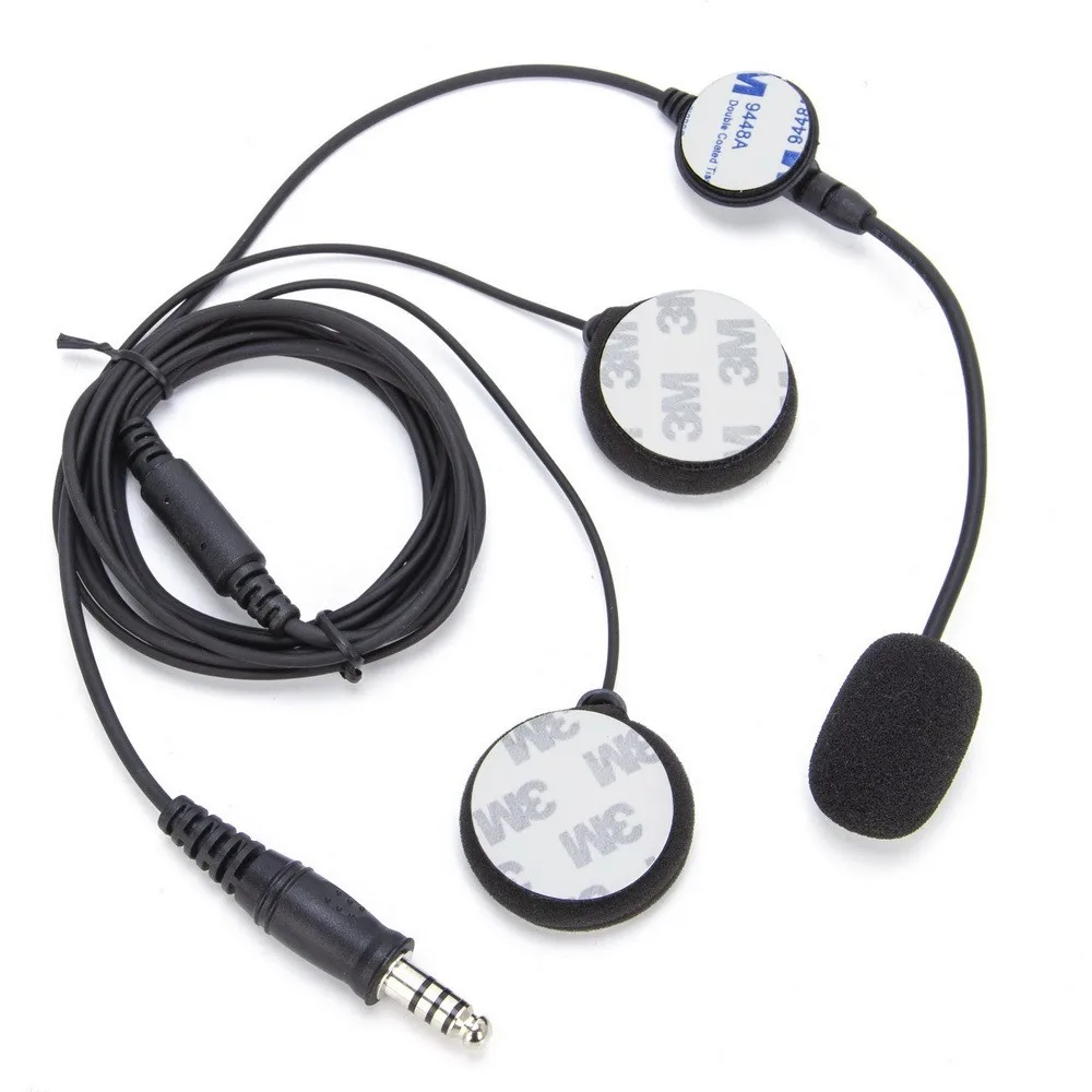 Adaptador U94 PTT para casco de motocicleta, Radio bidireccional, micrófono, auriculares para Baofeng UV9R UV-9R Plus UV-XR