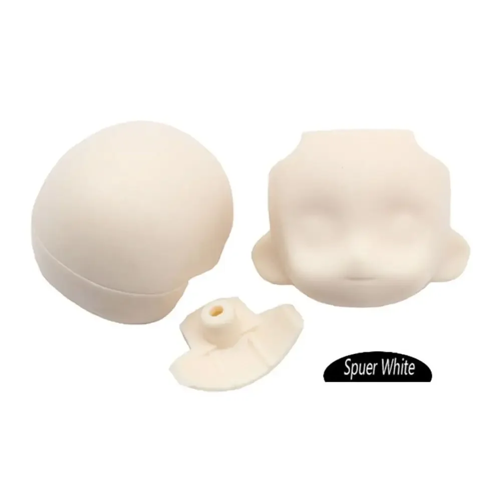 New Resin 1/11 Doll Face Dolls Toy Accessories 5 Color OB11 Doll Head Back Head Body Fit Obitsu11 GSC DOD Dolls/ 1/12 BJD Dolls