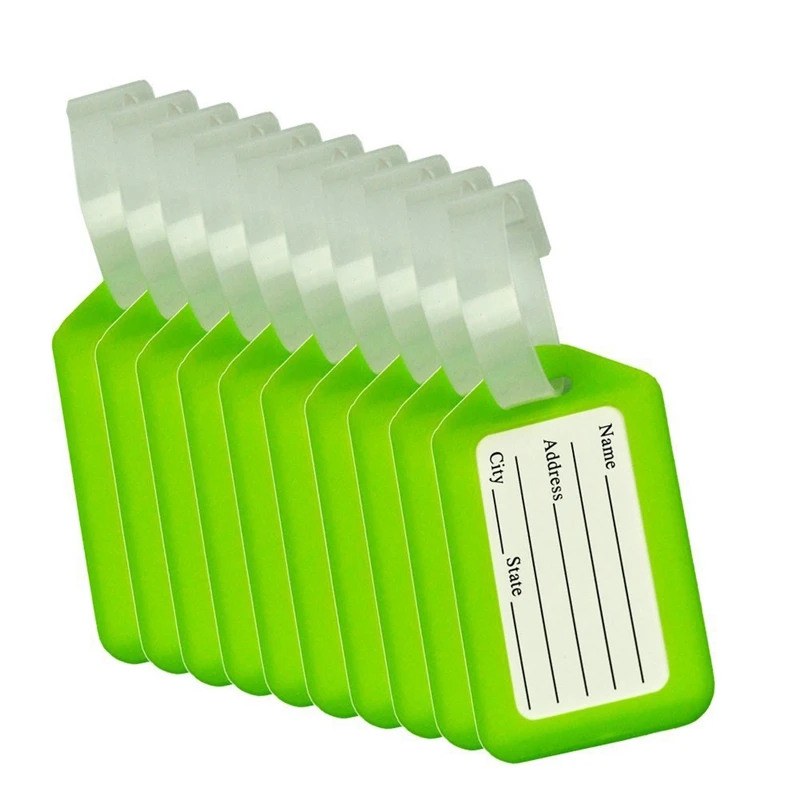 علامات الأمتعة السوداء والخضراء ، ملصق حقيبة السفر ، إكسسوارات السفر ، 20 *