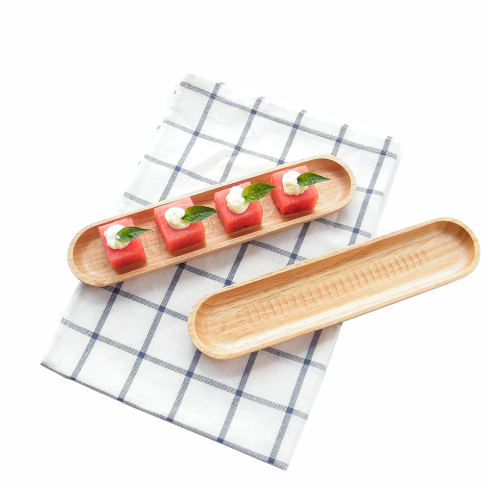 

Japanese Wooden Sushi Plates Rectangular Healthy Premium Material Restaurant Hotel Party Family Dinner Sashimi Tray Food