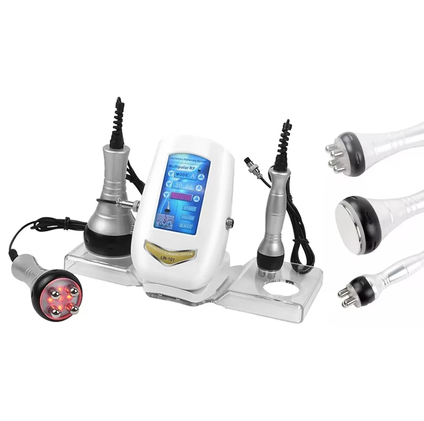 Three in One Beauty Device 40K Ultrasonic Cavitation Machine Negative Pressure Massage Nursing Introduction Body Beauty Device