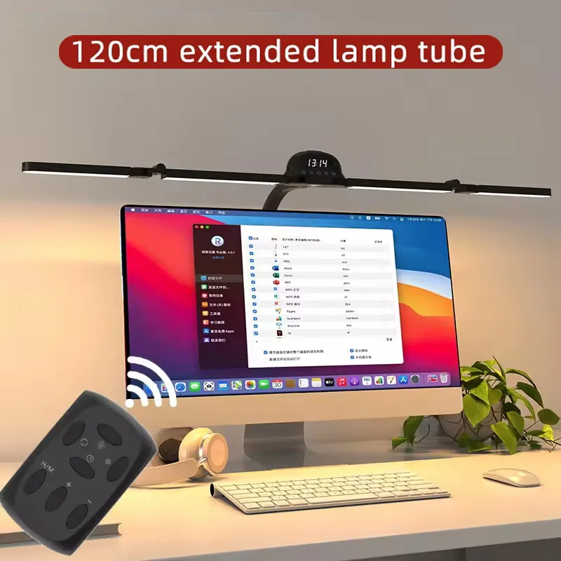 LED Desk Lamp with Clamp 5 Modes or RGB Light Flexible Gooseneck EU/US Powered Perfect for Reading Studying Office Work