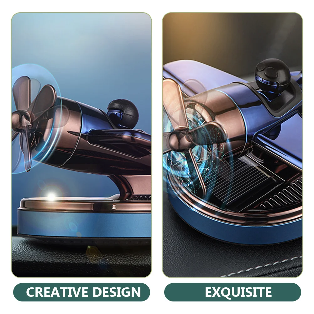 Deodorante per auto Diffusore per aerei solari Elegante elica solare Aromaterapia Decorazione interna per auto Purificatore d'aria Auto