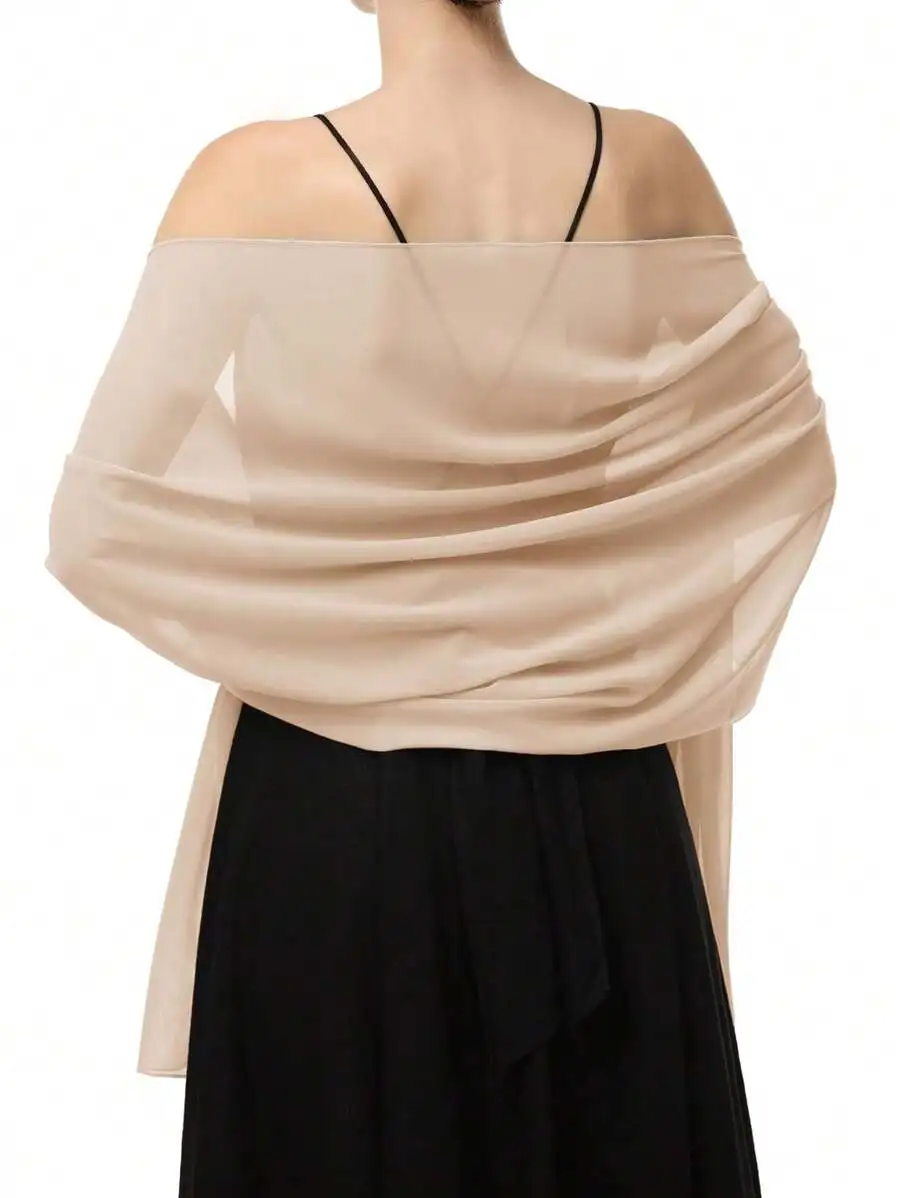 Versatile Chiffon Shawl Scarf for Weddings