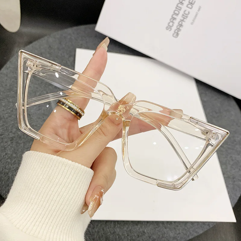 Gafas de protección contra luz azul con forma de ojo de gato para mujer, lentes con montura de gafas de alta calidad para hombre, superventas