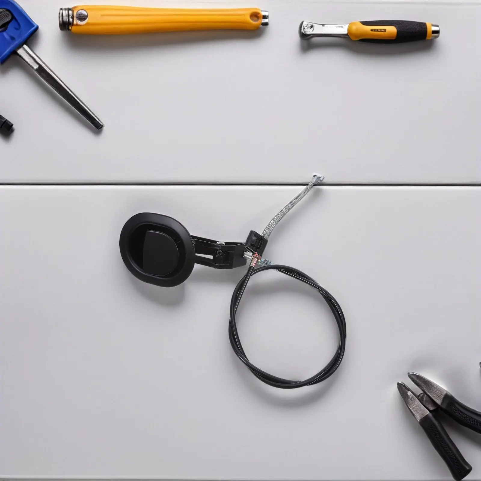 

Heavy-Duty Zinc Alloy Recliner Release Pull Handle with Cable for Sofa Chair Replacement Universal Fit Quick Install 5-Minute