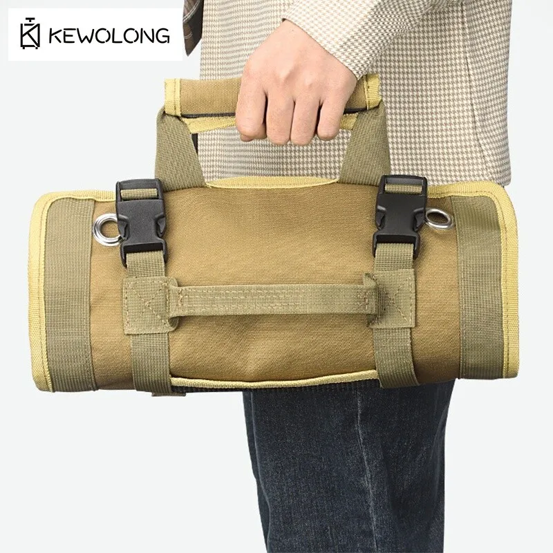 Borsa per attrezzi in tela Organizzatore per carpentiere per elettricista con portaoggetti portatile per veicoli Portautensili industriale per riparazioni