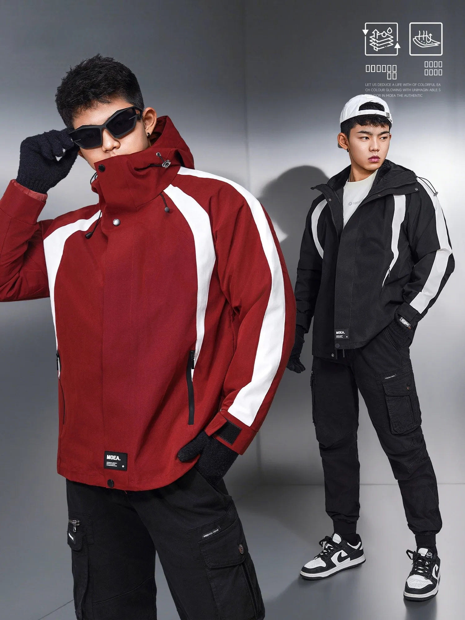 

Мужская куртка 3-в-1 с флисовой подкладкой, ветрозащитная, водонепроницаемая, для активного отдыха, походов и альпинизма, с длинным рукавом, стандартный крой