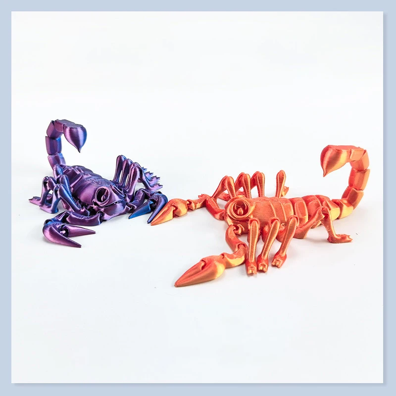 Hot New Creative 3D Printing Scorpion Tail Limbs Joint Movable Model Fun Desktop Decoration Crafts Children's Toys Birthday Gift