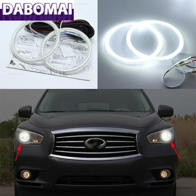 

Дневные ходовые огни (ДХО) для Infiniti JX35 2011-2013, сверхъяркие белые, 3528 SMD LED, комплект «Ангельские глазки»