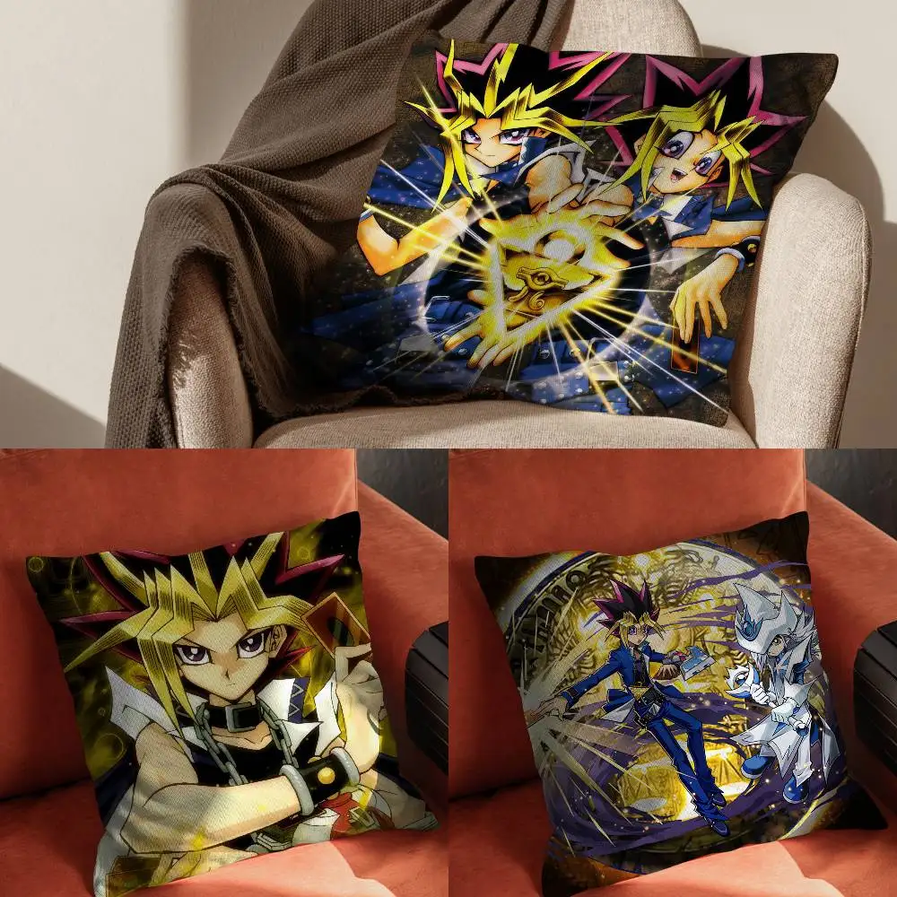 

Anime Y-Yu-Gi-Oh Yugi MutoPillowcase For Car Pillows 60x60 Cushions Luxury Double Sided Cover Home And Decoration Sofa 30x30