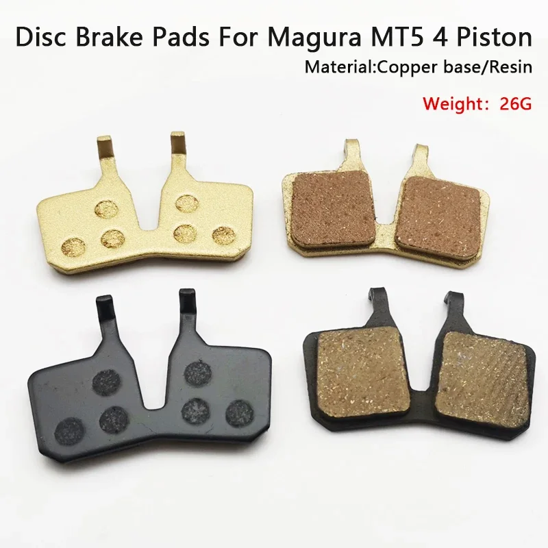 For Magura MT5 MT7 Semi Metal Friction Durable Bike Part Accessories Brake Pads MTB Bicycle Hydraulic Disc Brake Pads