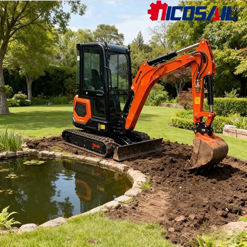 

1.8 ton Mini Excavator Kubota Engine Mini Excavator EURO5 Garden 1 ton 2-ton Excavator Household Mini Excavator