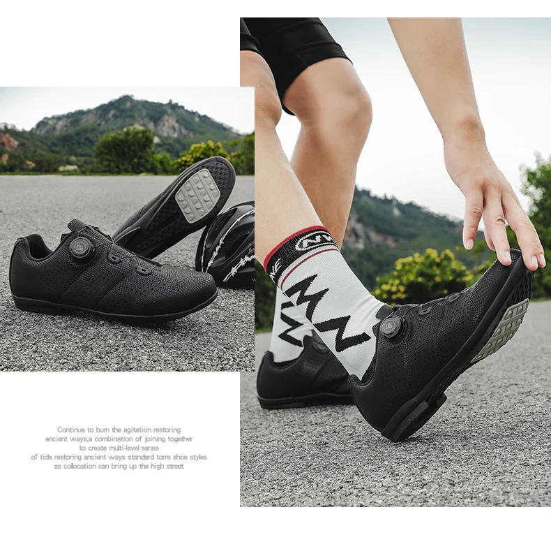 MTB Fahrradschuhe für Herren Flache Pedalschuhe Leichte Rutschfeste Selbstverriegelnde Schuhe für Damen Outdoor-Radsport Rennradschuhe – Detail 24