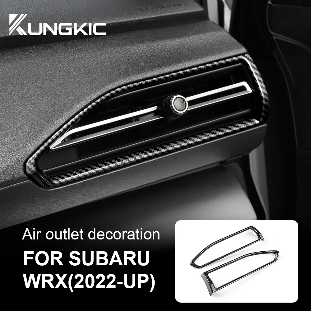 For Subaru WRX Levorg 2022 2023 2024 2025 ABS Carbon Style Sticker RHD LHD Car Side Air Vent Outlet Interior Trim Accsesories