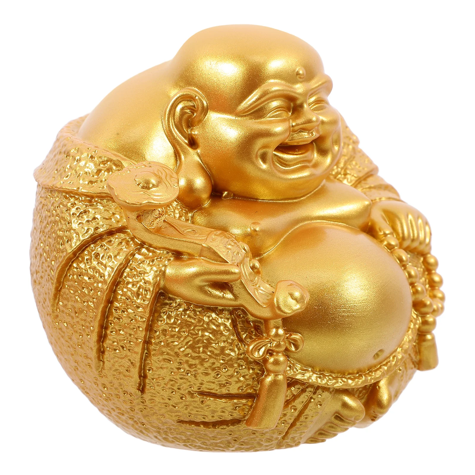 

Golden Laughing Statue Resin Craft For Home Office Desktop Decor Small Indoor Tabletop Indoor Desktop Decor Ornament