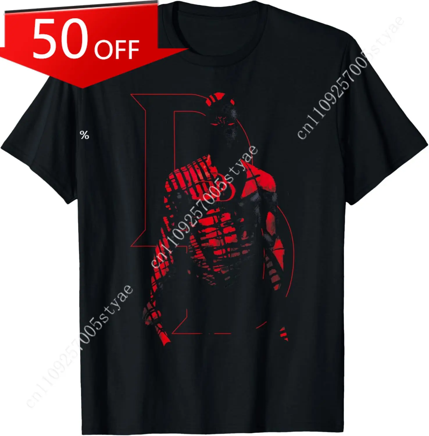 

Marvel Comics Retro Daredevil in Red Shadows T-Shirt