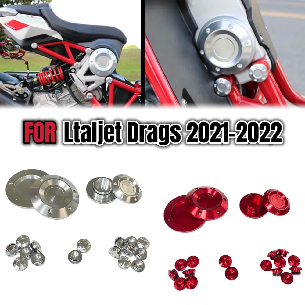 

Motorcycle Accessories FOR Italjet Drags CNC Frame Hole Cover Caps Plug Decor for Italjet Dragster 200 2021 2022