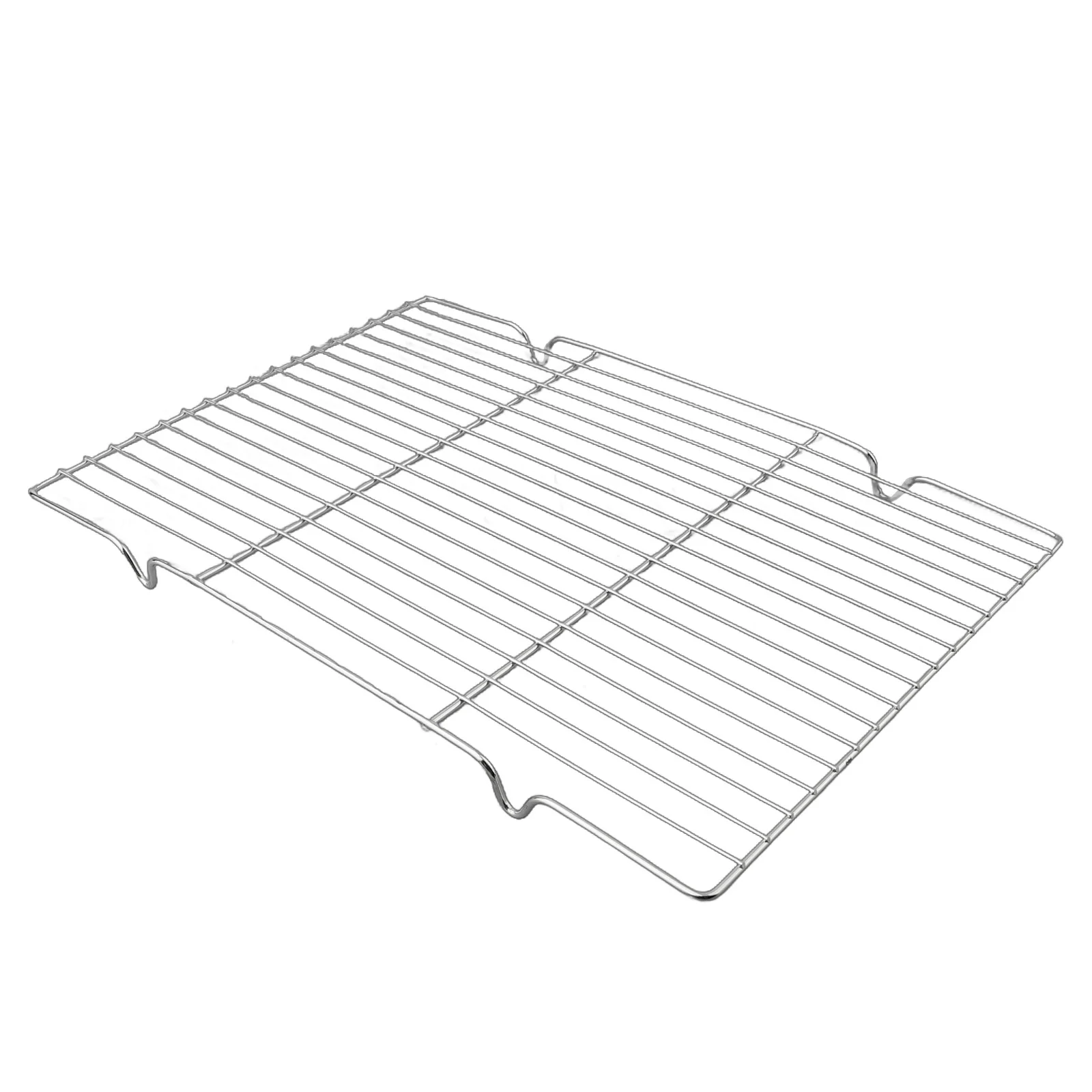 1pc Stainless Steel Mat Net Grid Shape Rectangle Grill Grilling Mesh Net BBQ Tools Picnic Outdoor Travel Barbecue Tool Accessory