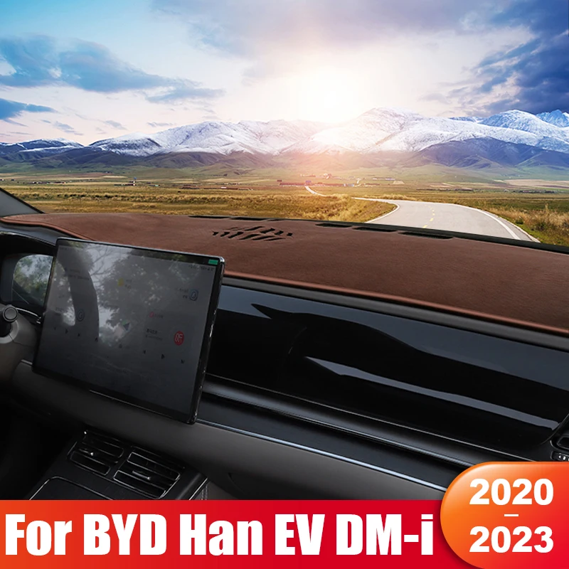 

For BYD Han EV DM-i 2020 2021 2022 2023 Car Dashboard Sun Shade Cover Instrument Panel Mat Non-slip Pad Interior Accessories