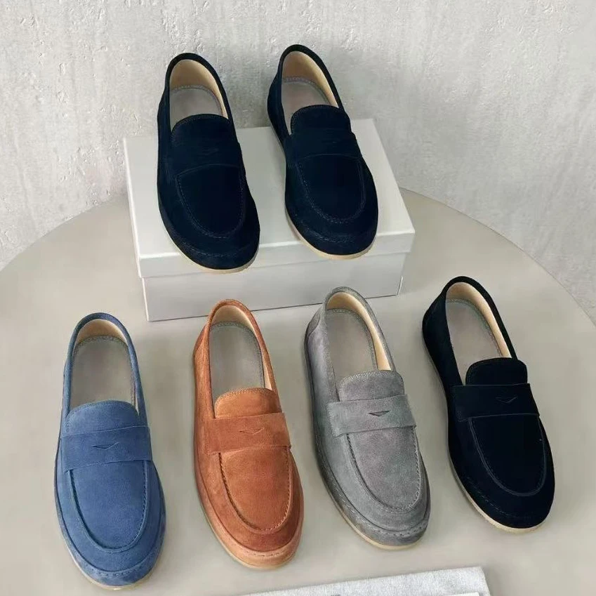 Men's Genuine Leather Loafers Casual Shoes