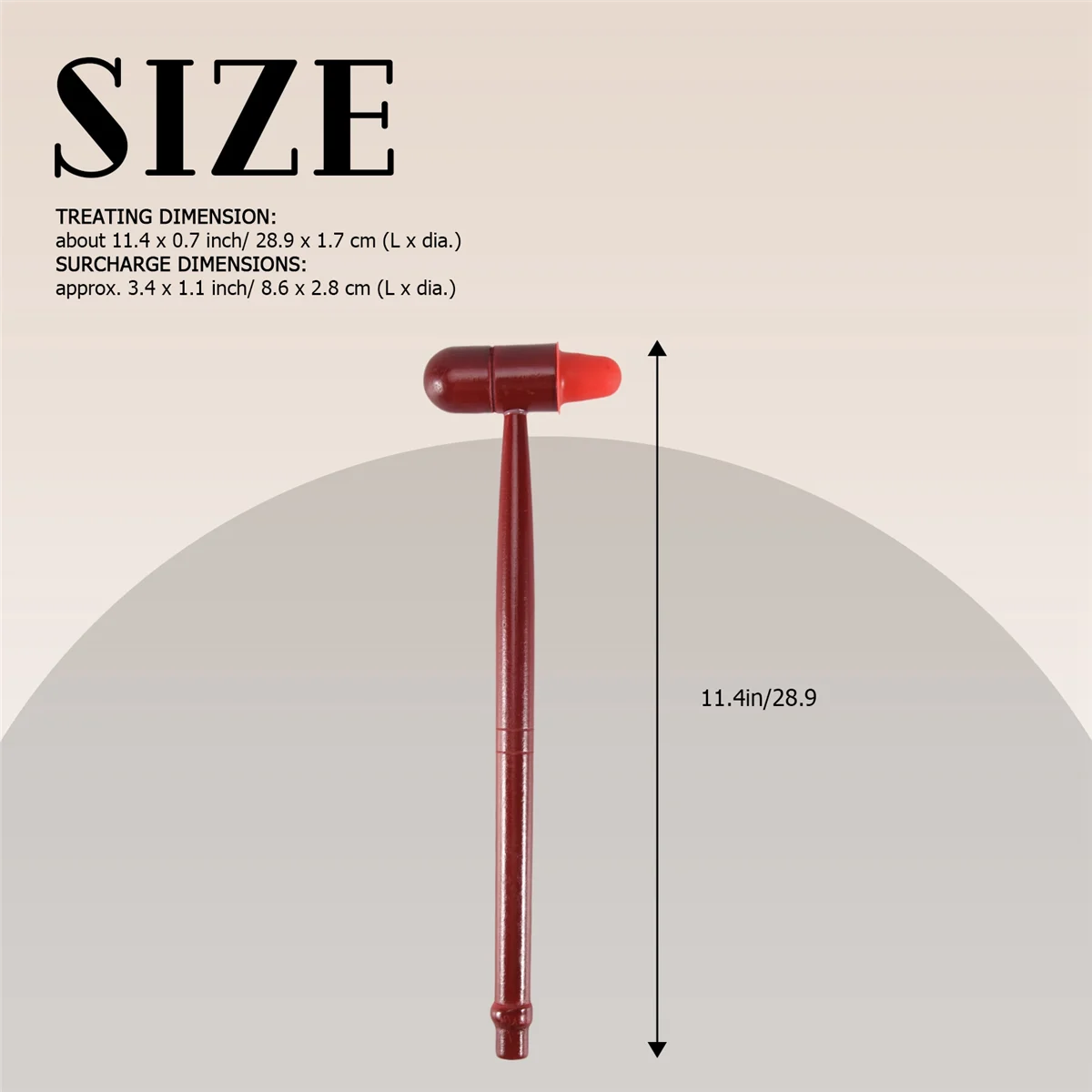 T27C Martello da massaggio in legno Dispositivo da massaggio relax antistress Martello da bussare