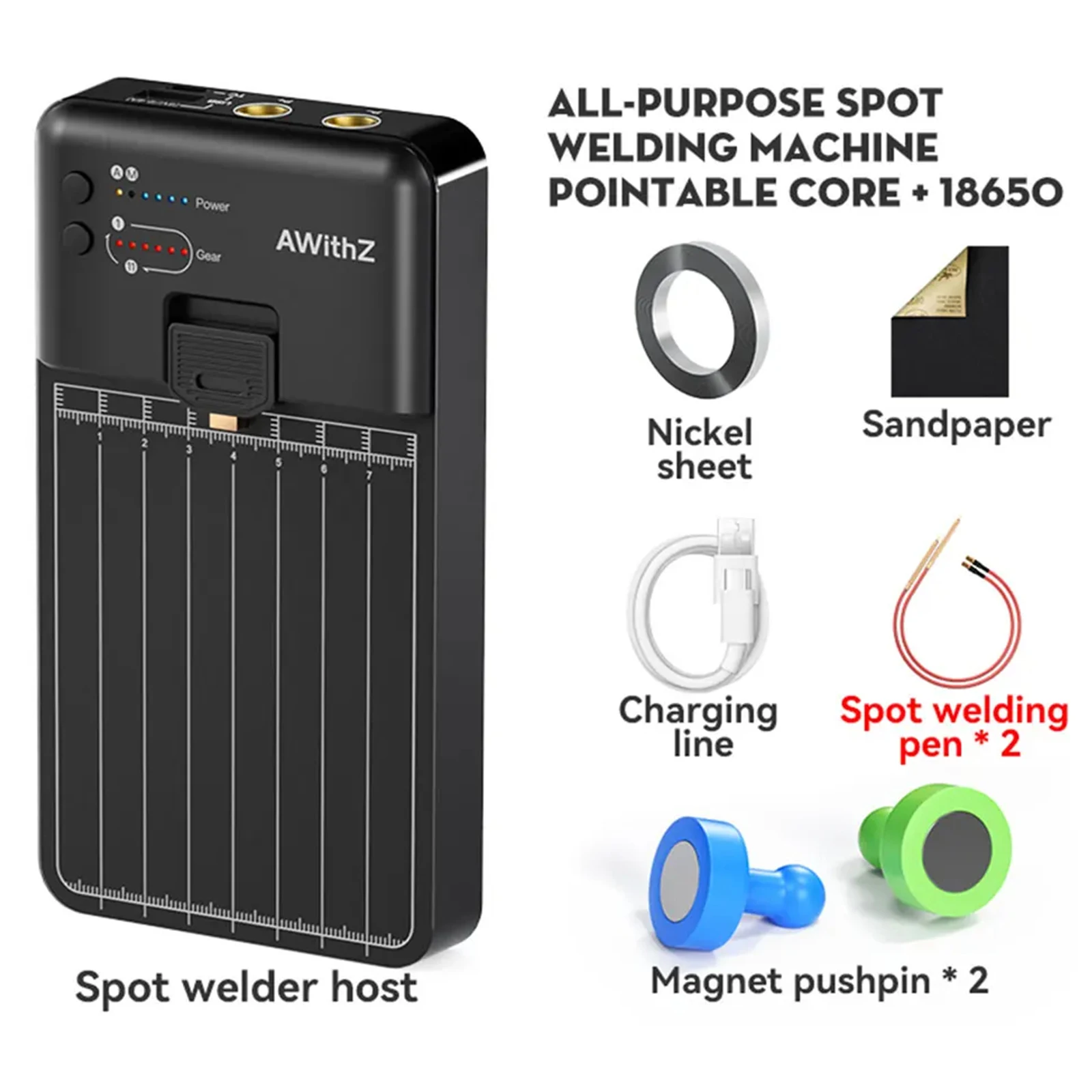 

5000mAh Portable Spot Welder for Welding MAX 0.2mm Nickel Strip Transplanted Battery Repairs Spot Welding Machine Fast Charging