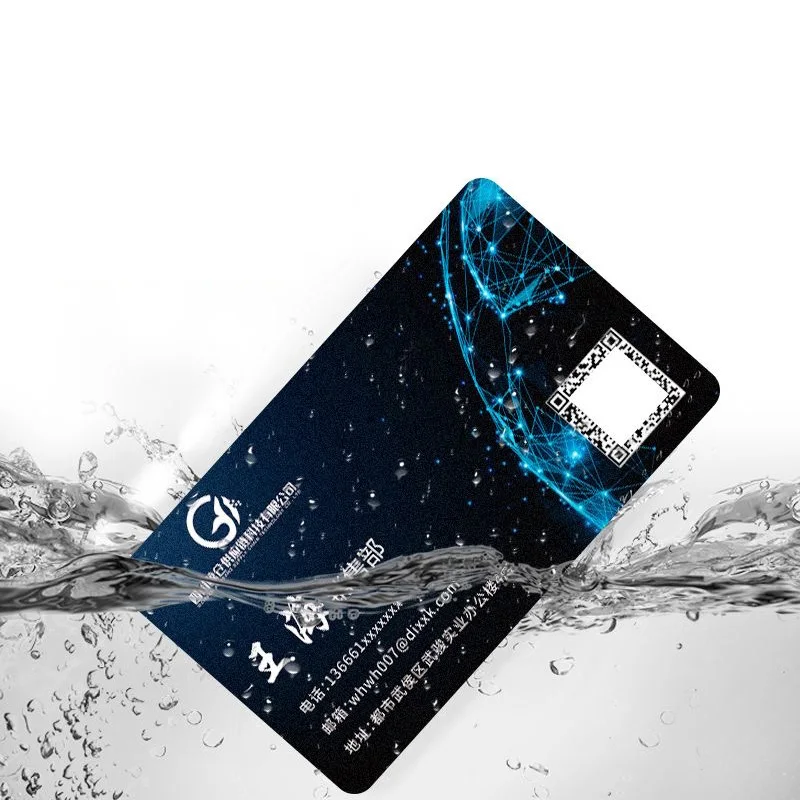 Customized Personalized PVC Business Cards WaterprooF Frosted Material Freerounded CornersThank You Card Matte Businesscard Logo