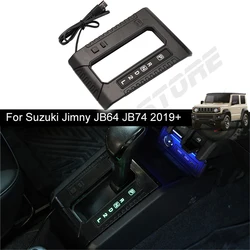 7 Color LED Light Car Shift Lamp Cover Decor AT Model Shift Gear Panel Light Up Lamp for Suzuki Jimny JB74 JB64 2019-2023