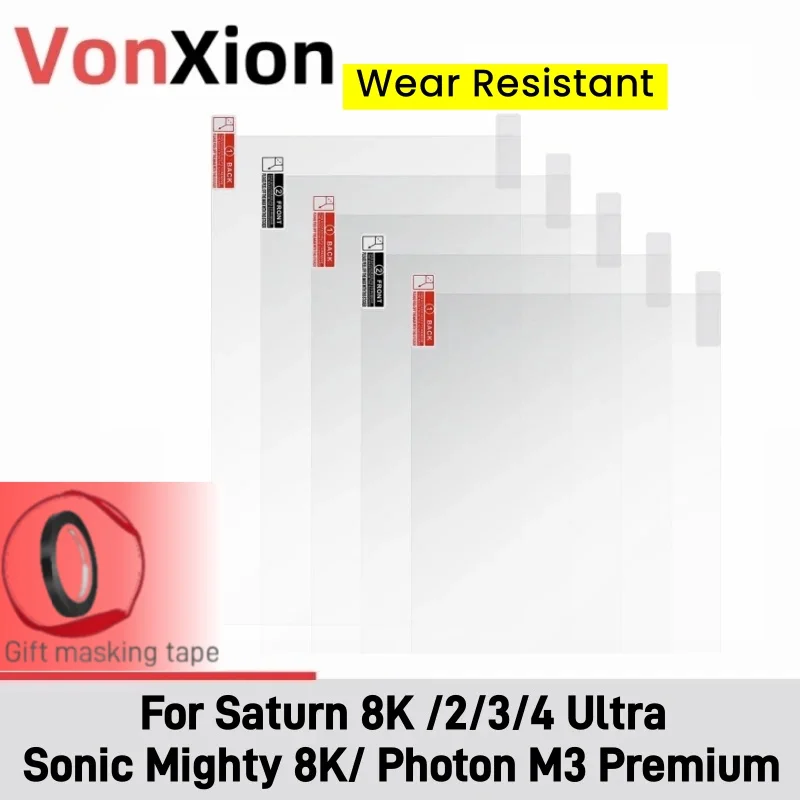 

​​Vonxion​​ Защитная Пленка от Царапин для ​​ELEGOO Saturn Series Sonic Mighty 8K Photon M3 Premium​​ Смоляного 3D Принтера