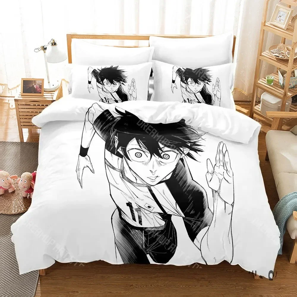 

3D Print Anime Blue Lock Bedding Set Boys Girls Twin Queen King Size Duvet Cover Pillowcase Bed boys Adult Home Textileextile