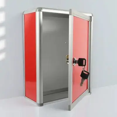 اقتراح جدار جبل صندوق الرسالة خمر سبائك الألومنيوم صندوق البريد للمنزل الكنيسة مدرسة مطعم التصويت قابلة لإعادة الاستخدام الرجعية #6