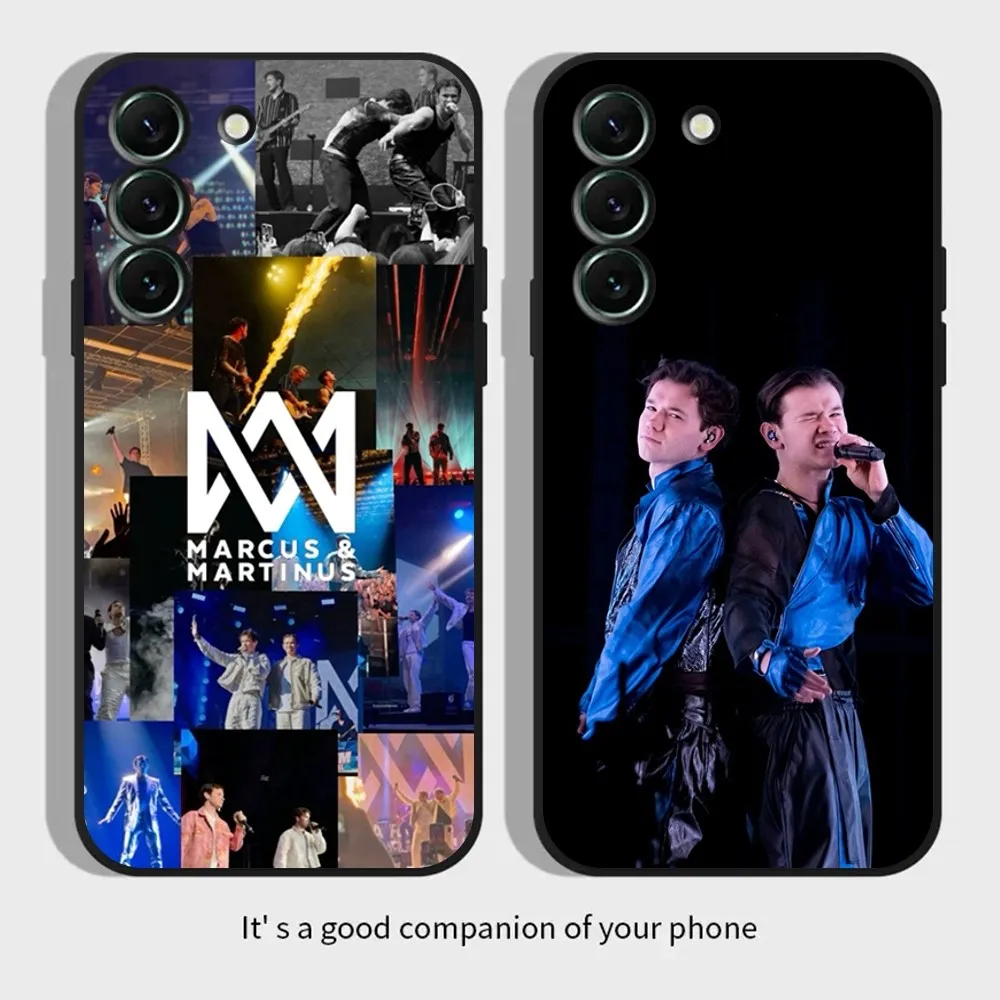 M-Marcus And M-Martinus Phone Case for SamsungS24,S23,S22,S21,S20 Ultra Pro S10,S30Plus,20 Ultra Black Cover