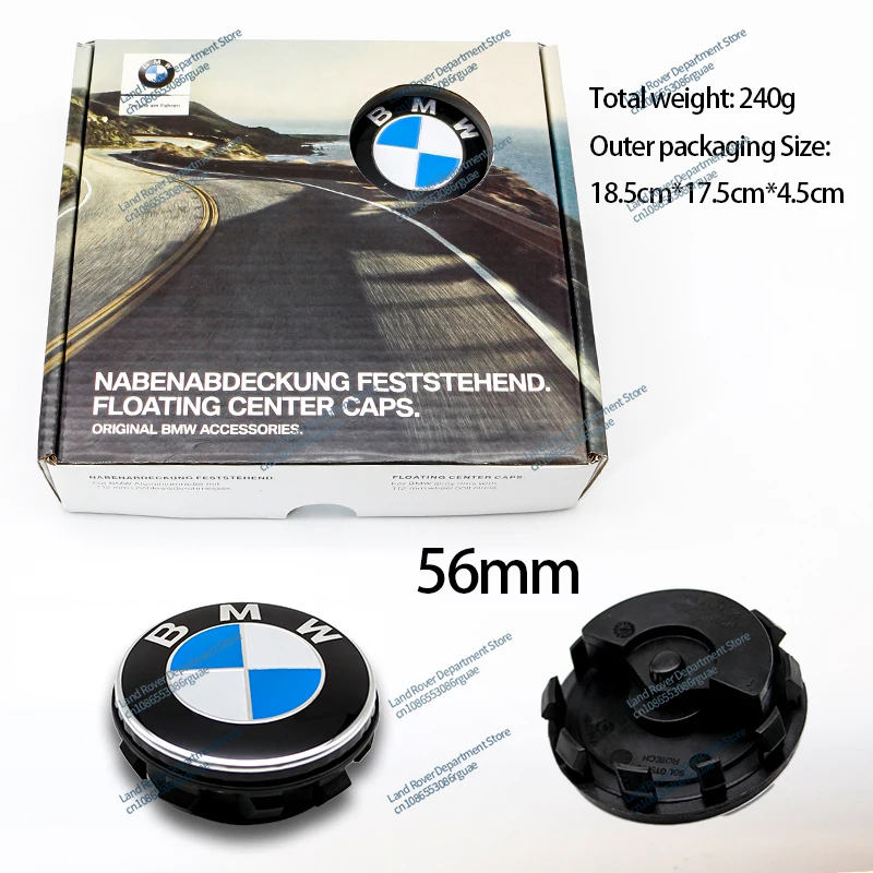 BMW G11 G12 G30 G31 G32 G38 G01 G08 G02 G05 F45 F46 F52 F48 F49 F39 F90 4pcs 56 68mm Floating Wheel Center Caps Auto Accessories