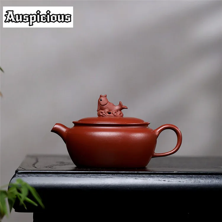 120ml Aesthetic Yixing Purple Clay Teapots Handmade Hanwa Large Caliber Pot Raw Ore Dahongpao Mud Kettle Chinese Zisha Tea Set